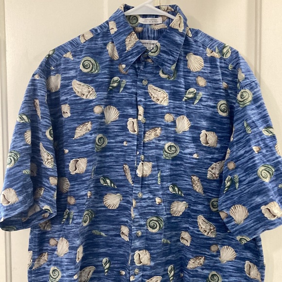 Pierre Cardin Shirts Mens Large Tall Lt Hawaiian Shirt Short Sleeve